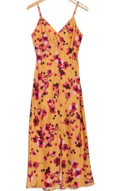 Hutch Anthropologie Liddy Slipdress NWT Floral sz L Spaghetti Straps $263